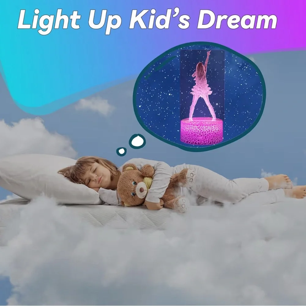 Taylor Swift!    Purple LED 3D Illusion Night Light - Picture 5 of 8